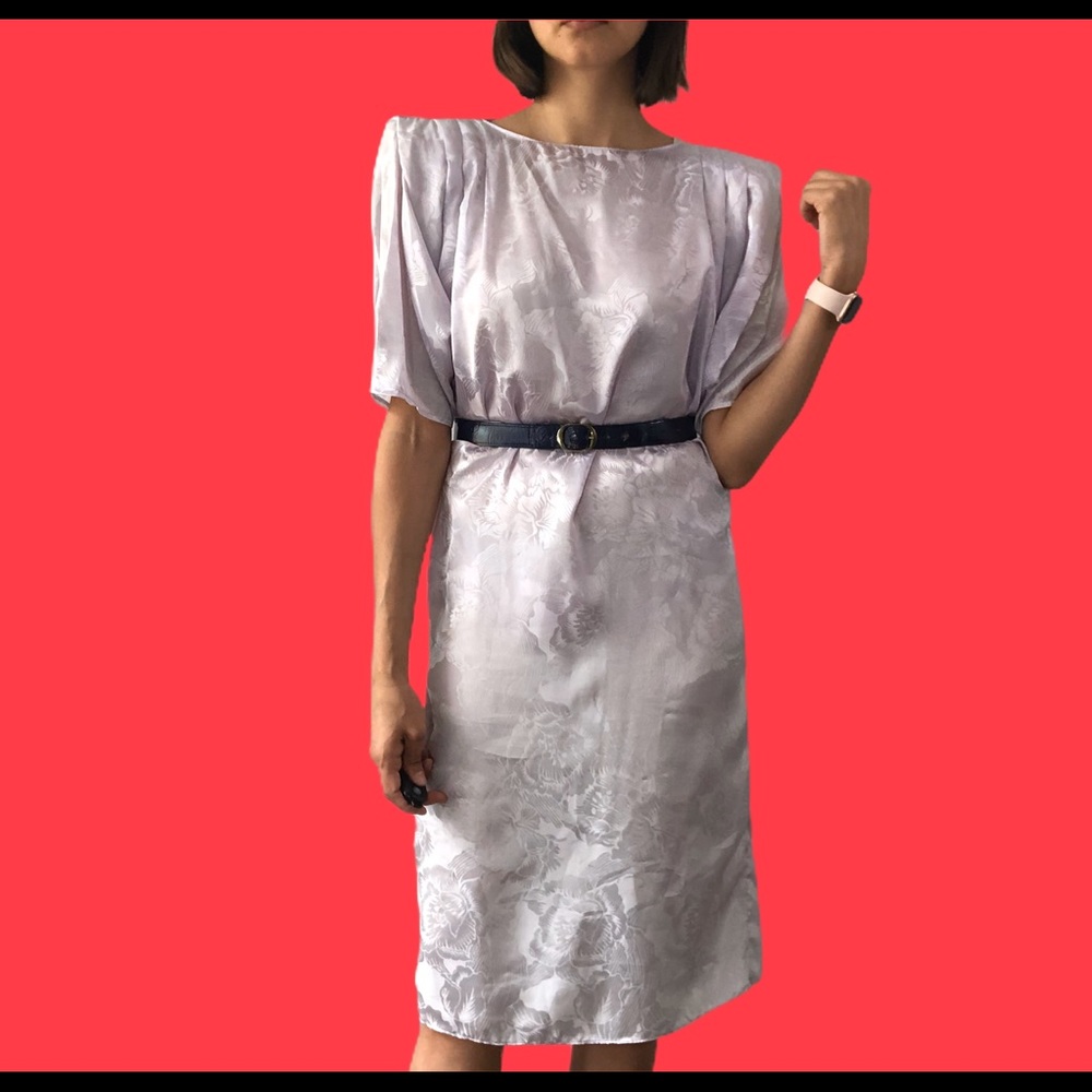 Early 80’s floral lavender dress